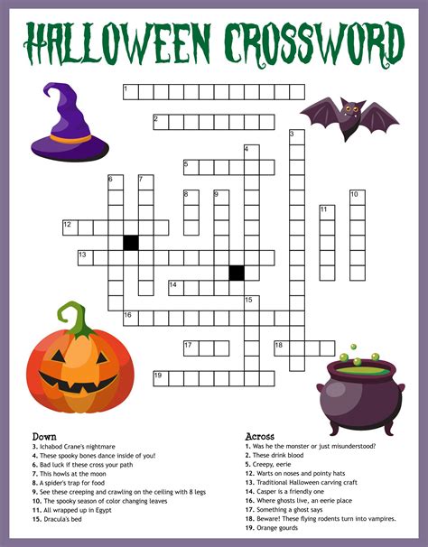 some halloween candies crossword clue